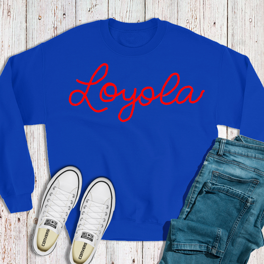 Loyola Chenielle Crewneck