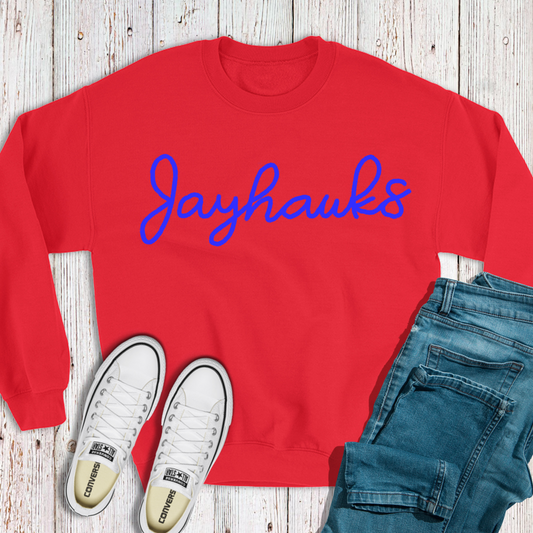 Jayhawks Chenielle Crewneck