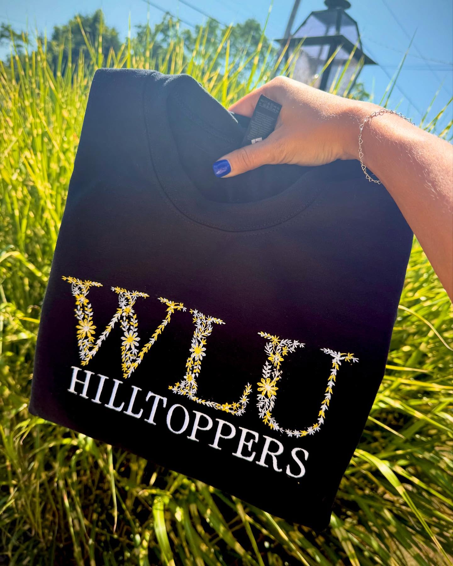 Custom Floral Letter Crewneck