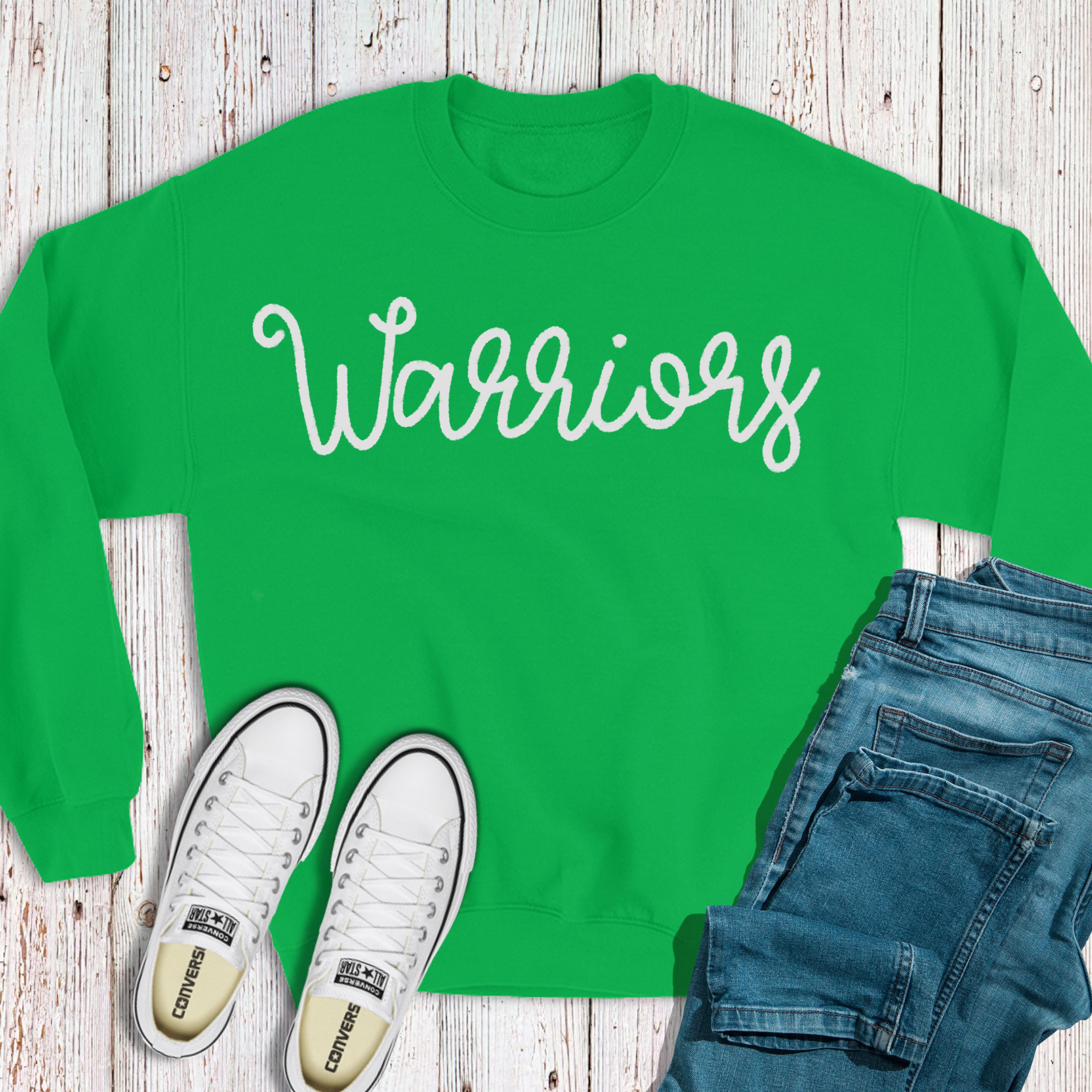 Warriors Chenielle Crewneck