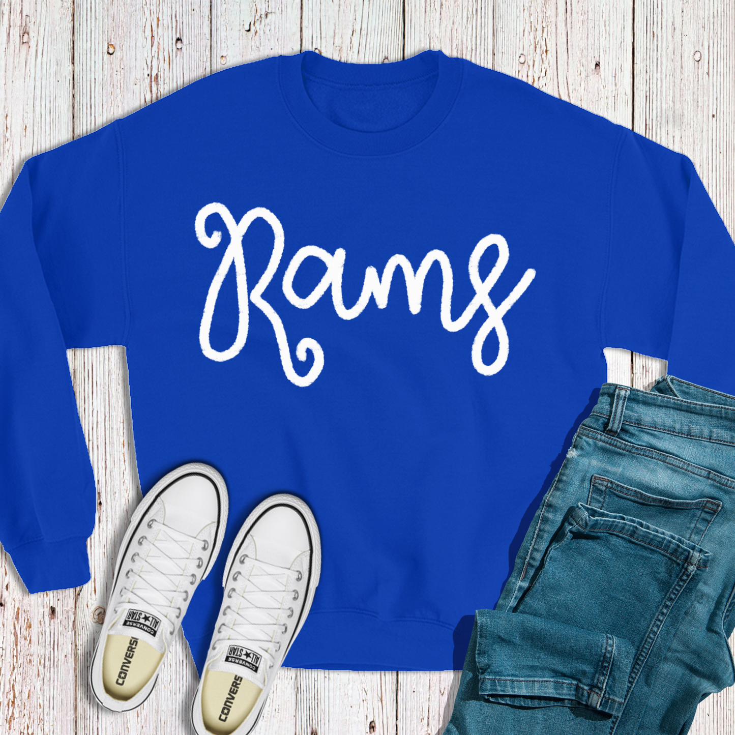 Rams Chenielle Crewneck