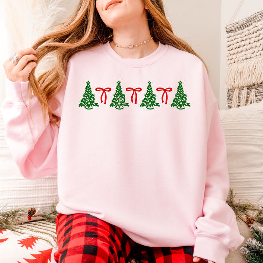 Christmas Tree Bow Crewneck