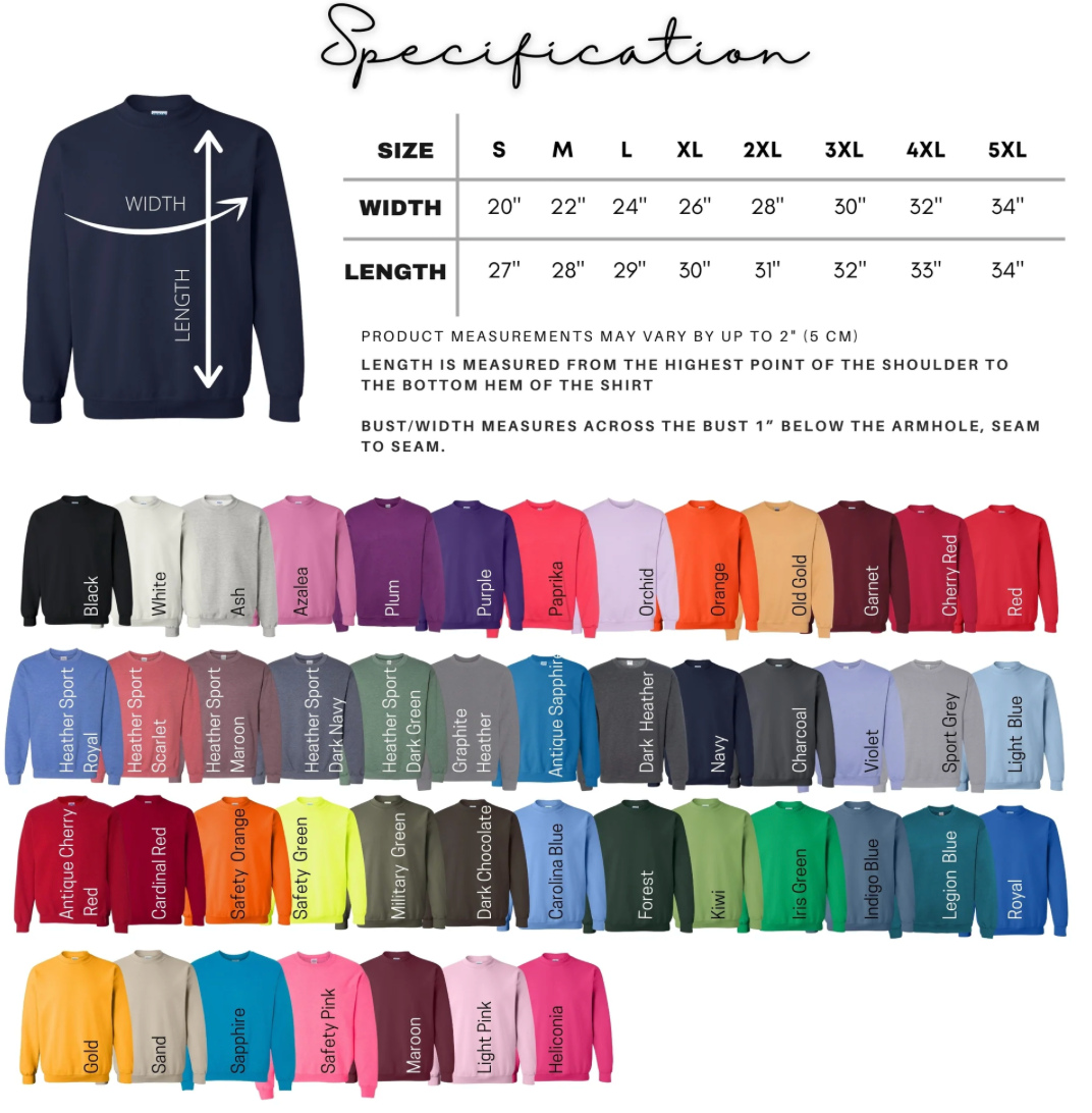 State Bow Embroidery Crewneck Sweatshirt