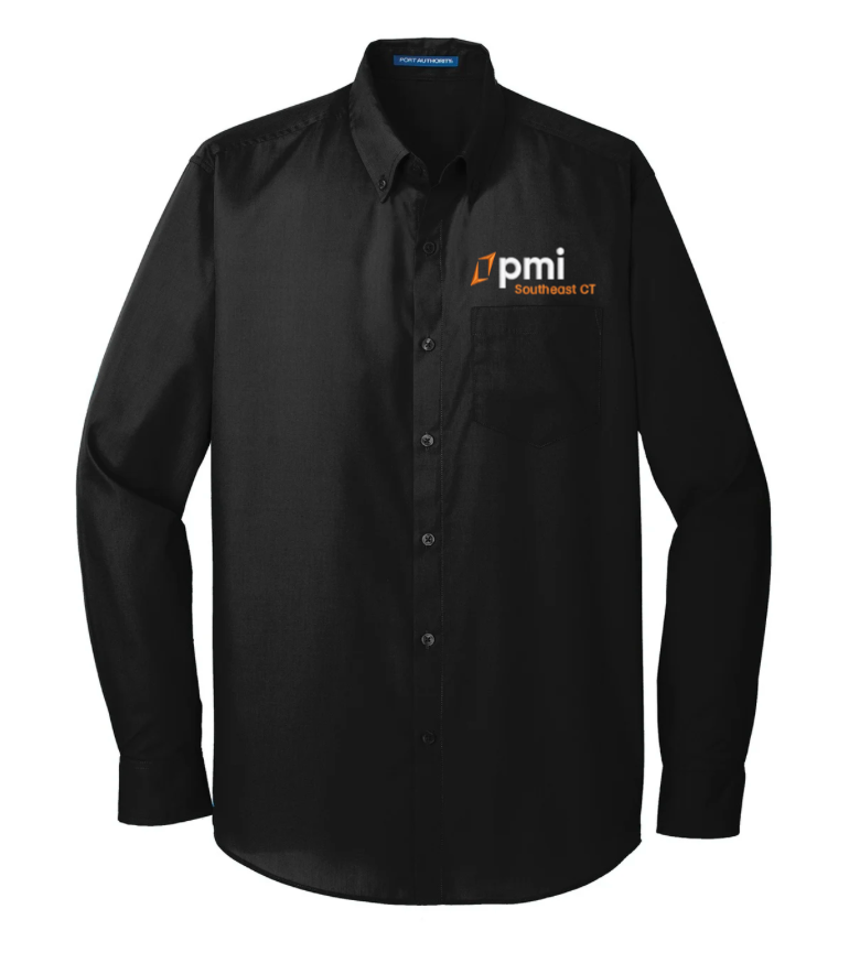 Port Authority® Long Sleeve Carefree Poplin Shirt: Mens