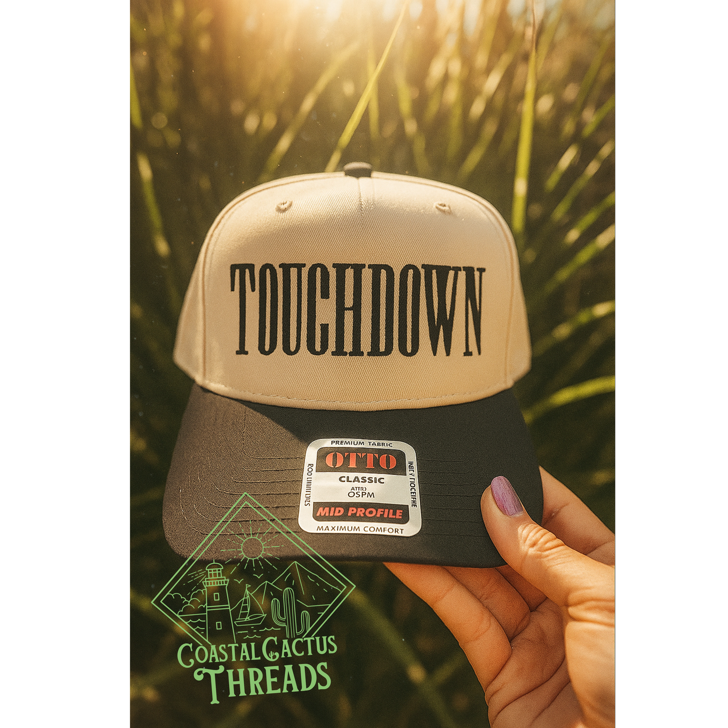 Touchdown 3D Puff Embroidered Trucker Hat