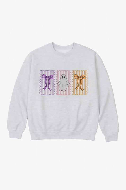 Coquette Bow Ghost Crewneck