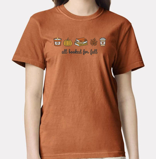 All Booked For Fall Comfort Colors Tee