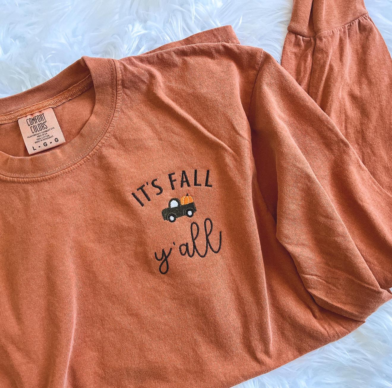 It’s Fall Y’all Comfort Colors Long Sleeve Tee